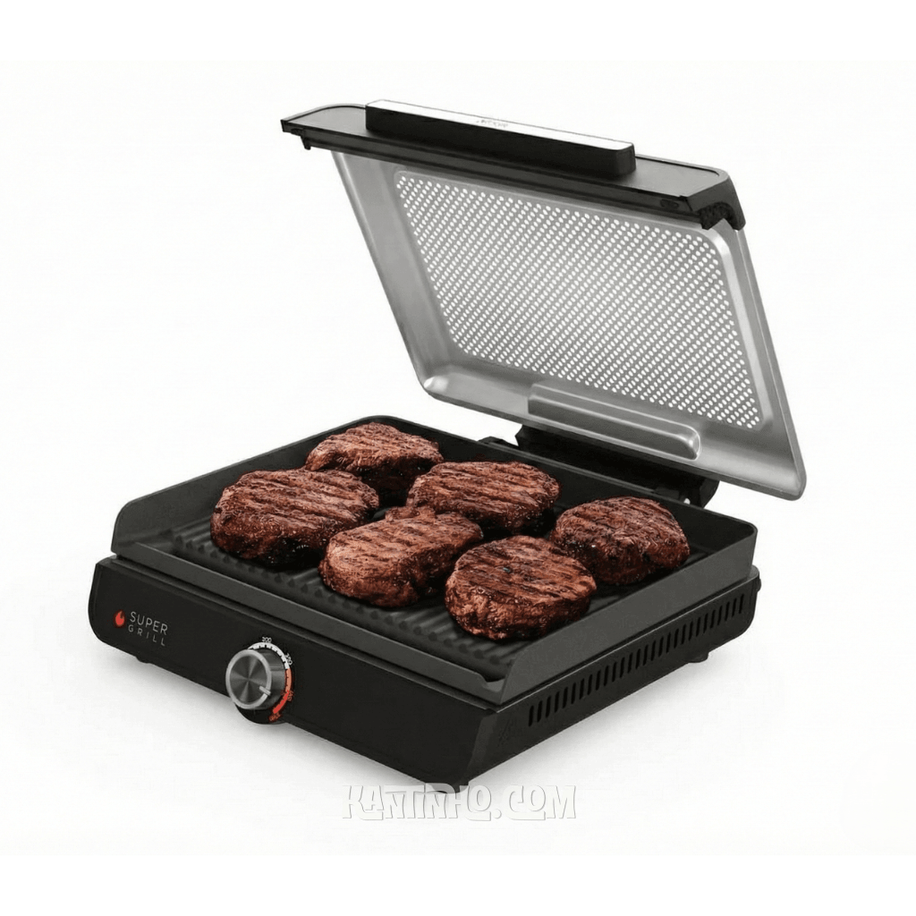 Super Grill Compacto Sem Fumaça - Preto - Imagem 6